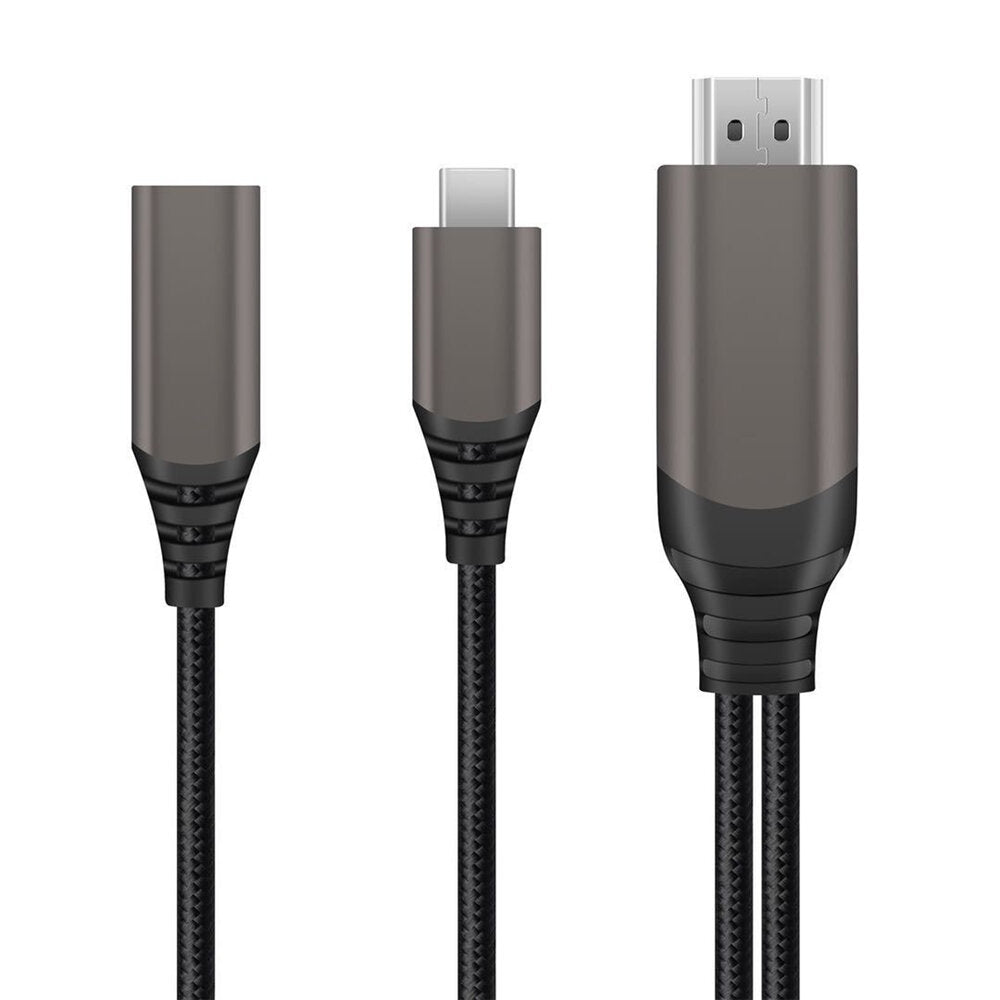 Mini HD to VGA Converter 1080P Video Converter Cable with Audio and Power Supply Interface