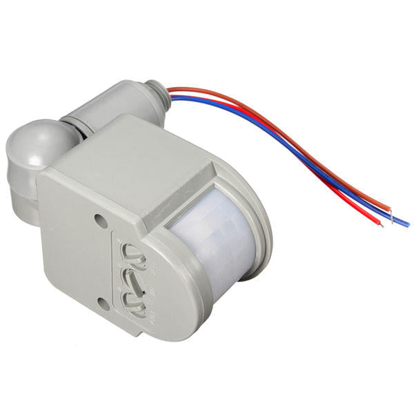 LED 110V-240V Infrared PIR Motion Sensor Detector Wall Light Switch 140Degree 12M