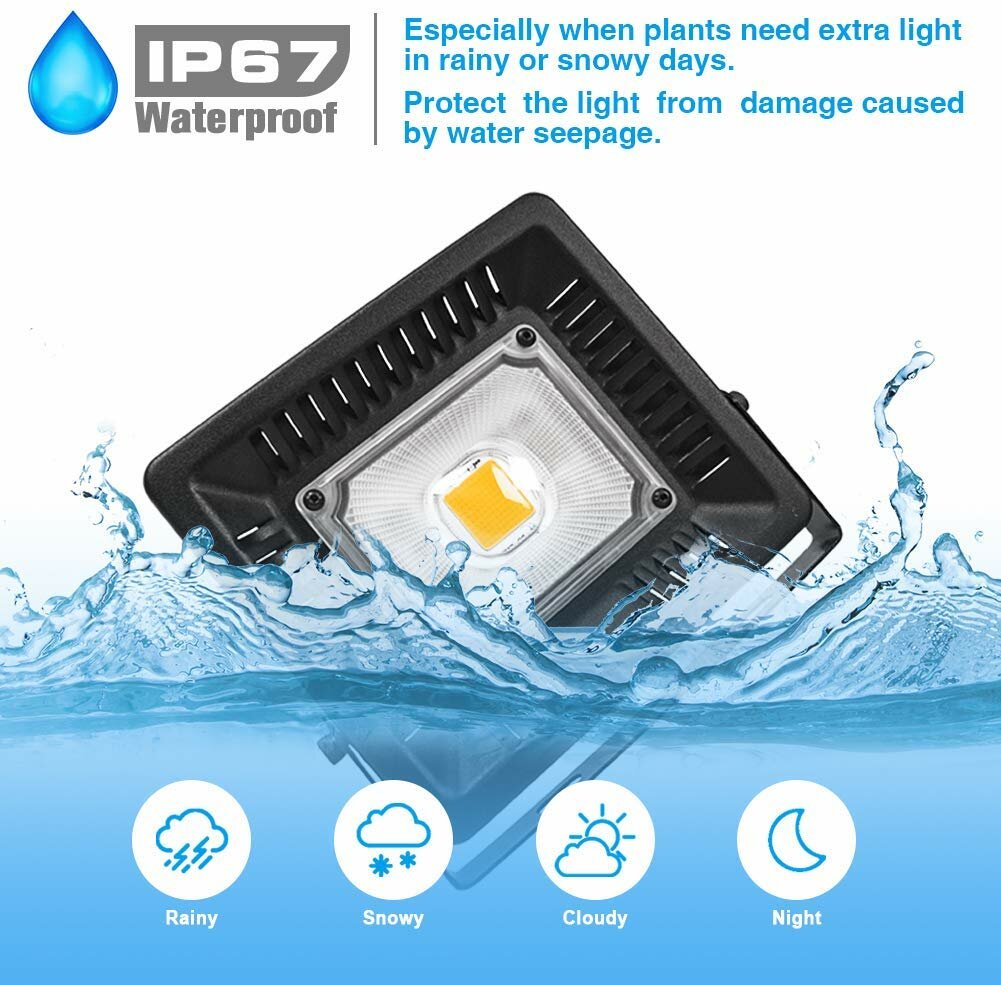 150W Waterproof Plant Light for Seedling Growing Blooming Fruiting