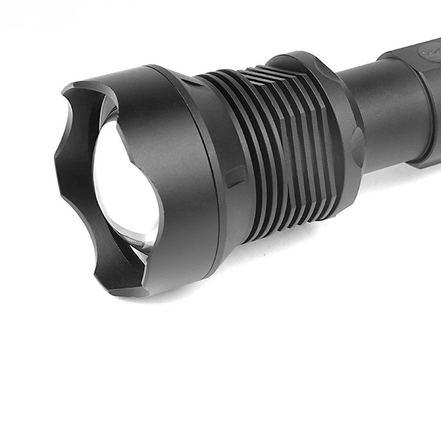  LED 3 Modes USB Rechargeable Telescopic Zoom LED Flashlight 18650/26650
