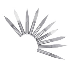 20pcs 0.1mm 10/15/20/30 Degree 3.175mm Carbide PCB Engraving Bit CNC Router Tool