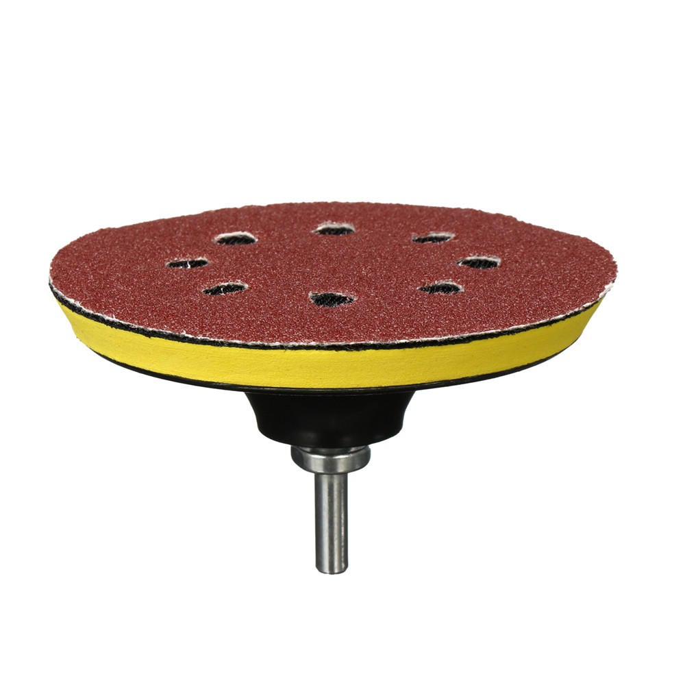 50pcs 125mm Sanding Disc Sandpaper with Backing Pads Grinder Sanders Drill Adaptor Polishing Pad