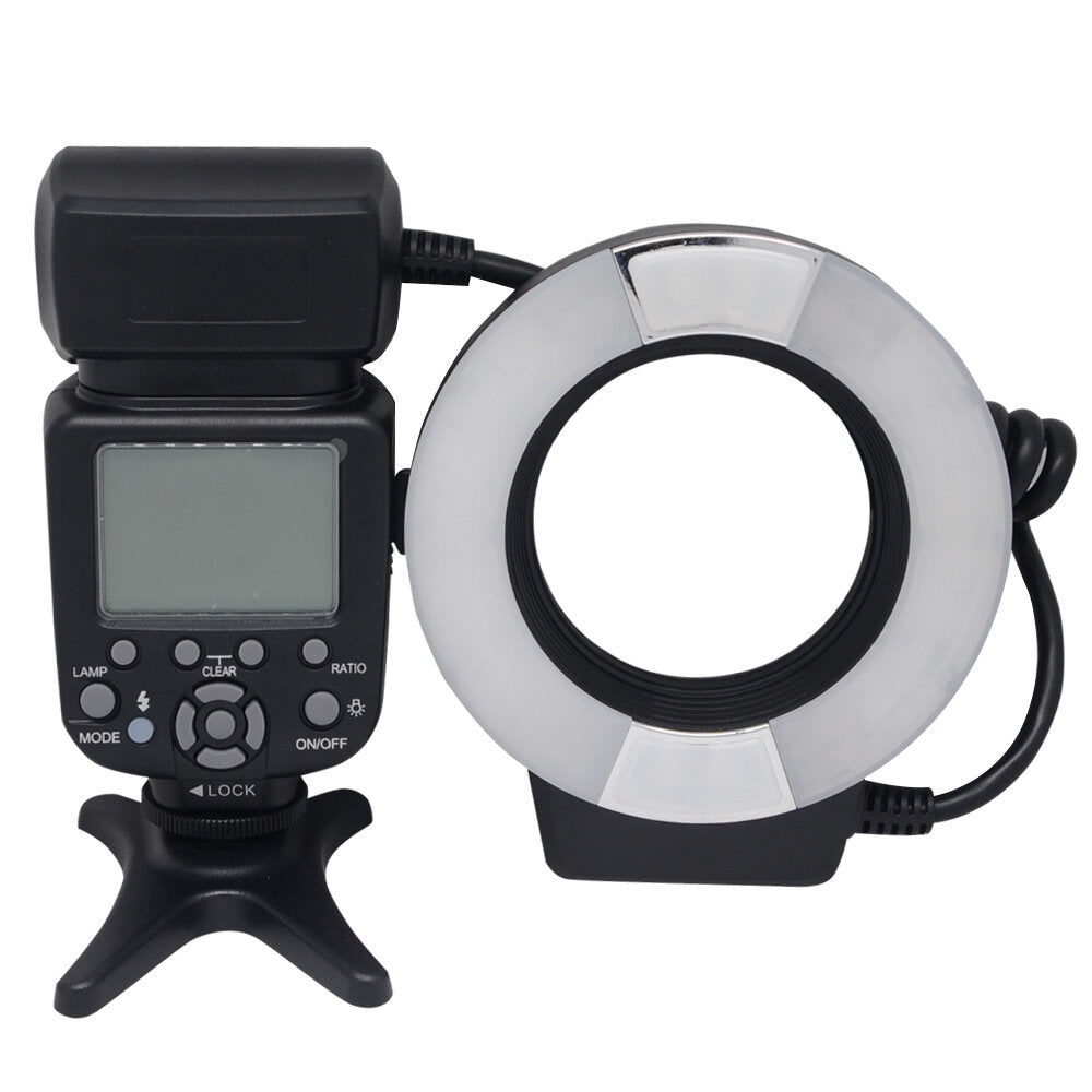Macro TTL Ring Flash Light + Metal Adapter Ring