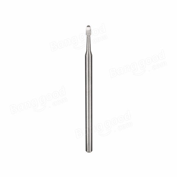 3mm Electric Carbide Nail Drill Bit Silver Nail Art Drill File Bits