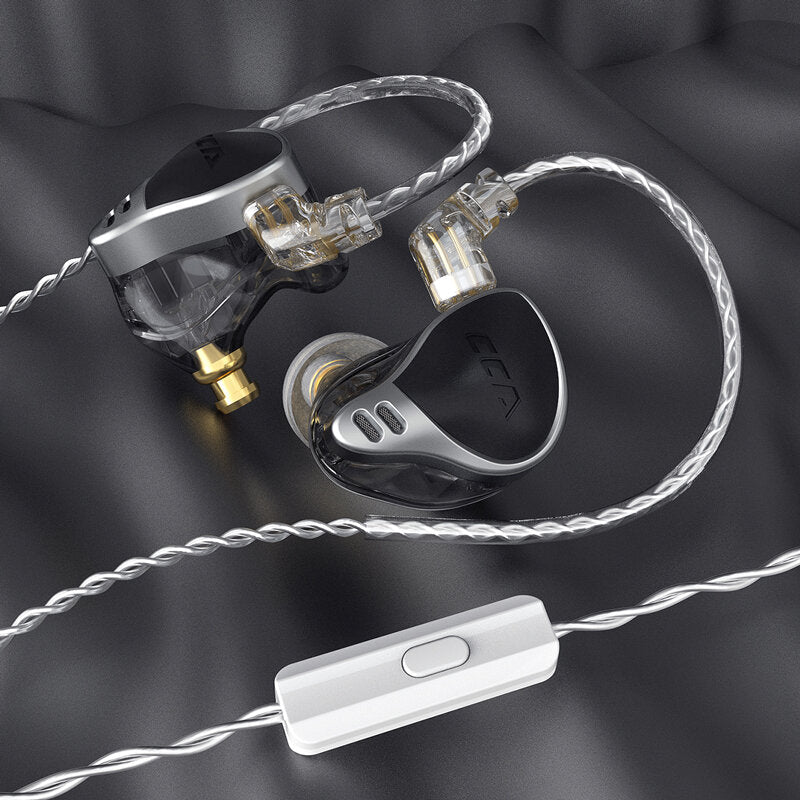 Balanced Armature Noise Cancelling In-ear Headset Detachable 3.5mm Wired Gaming Music Earphone [24BA Units]