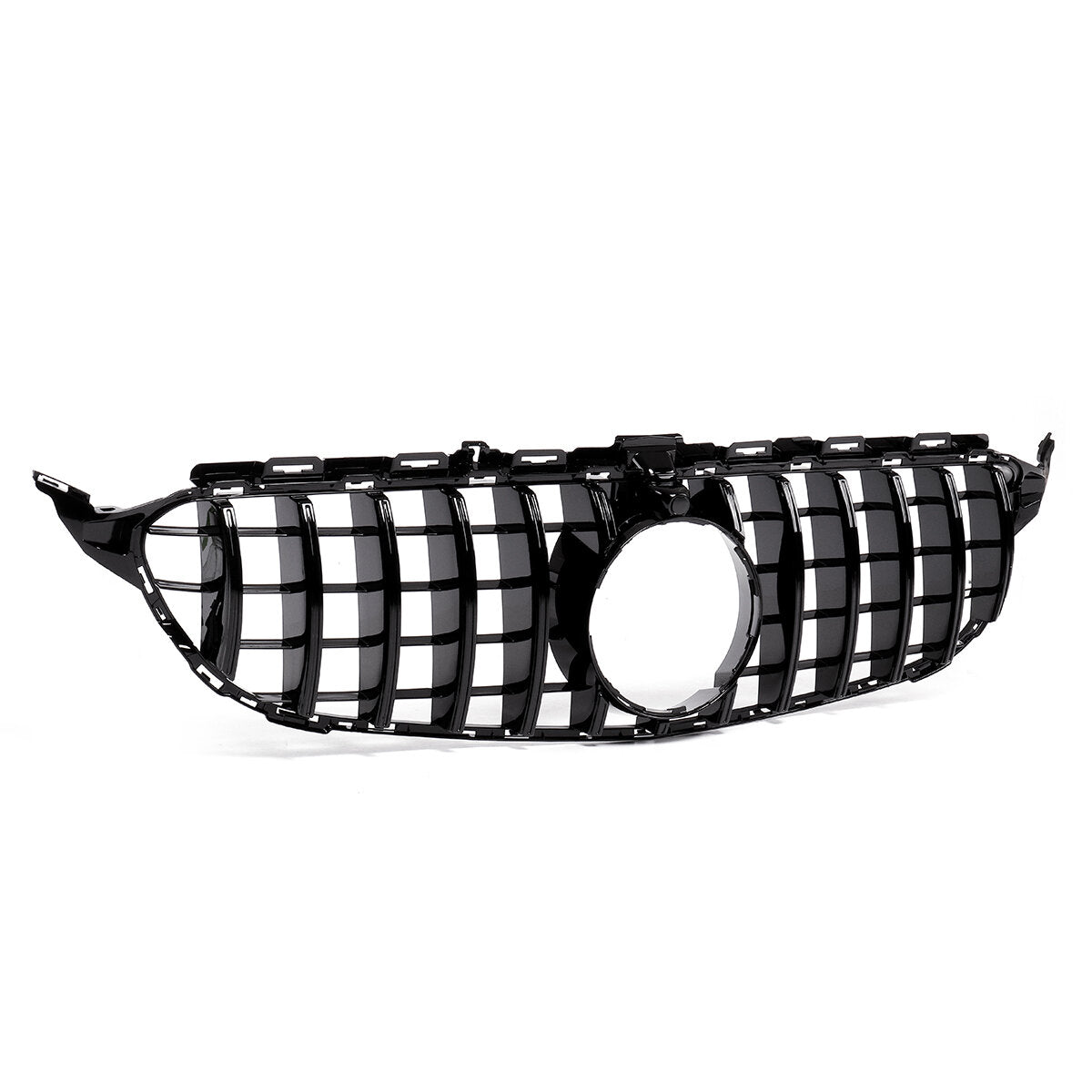 GTR Style Front Grille with Camera Hole For Mercedes Benz C class W205 C200 C250 C300 C350 2015-2018
