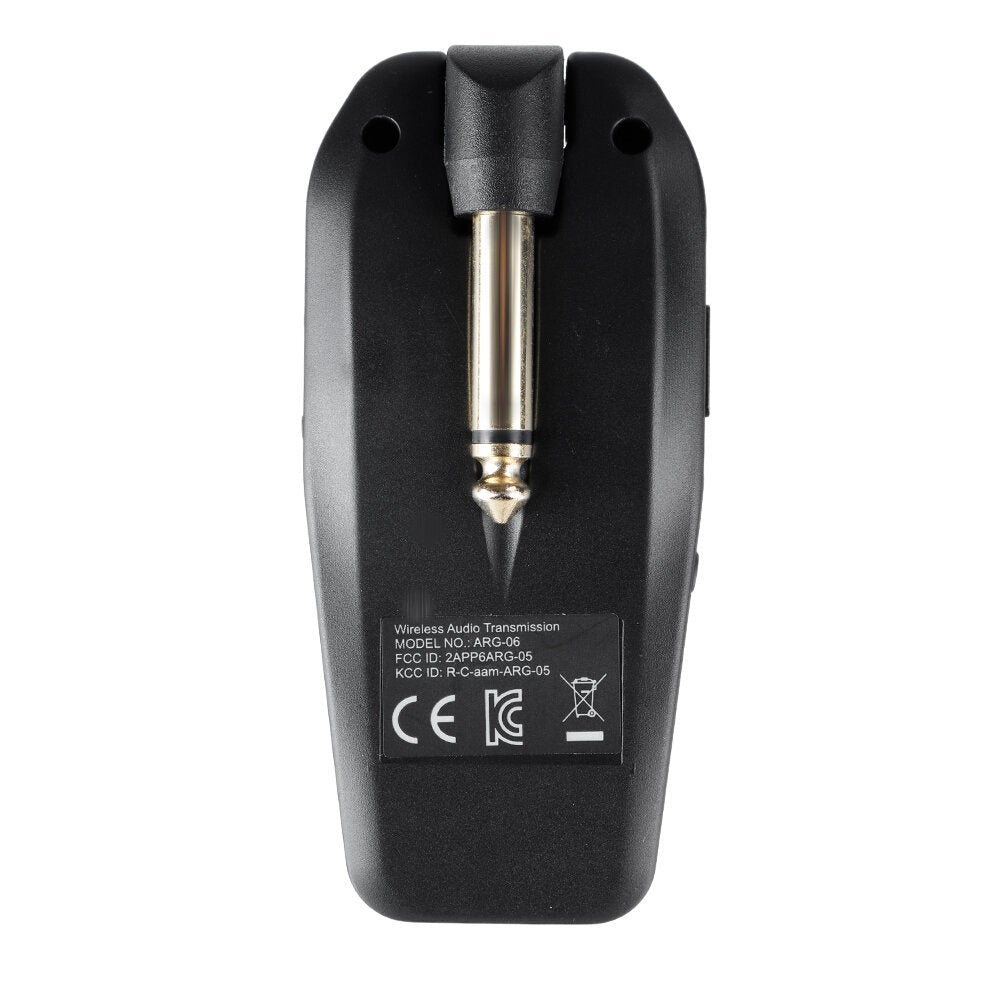 Guitar Wireless Transmission System(Transmisster & Receiver) 6.35mm Plug LCD Display 4 Channels Max. 35m Effective