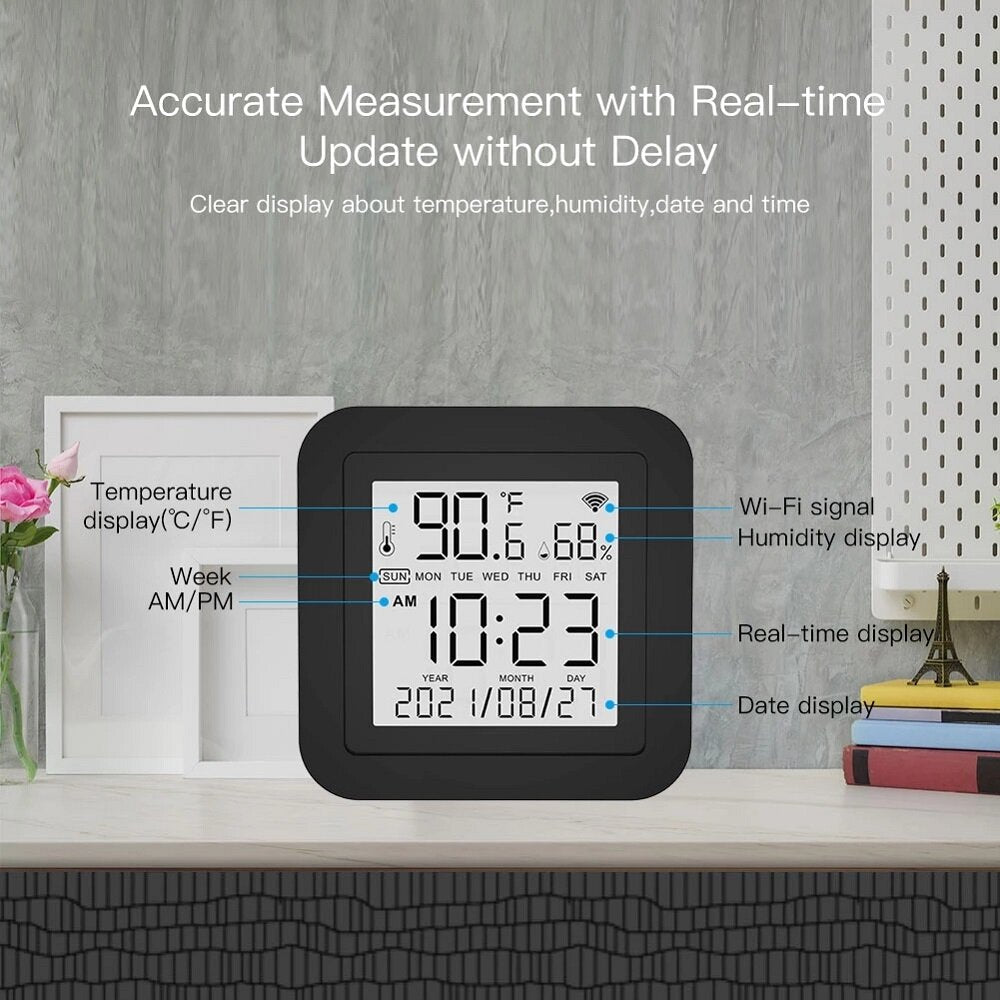 WiFi Smart Remote Controller Temperature and Humidity Sensor for Air Conditioner TV AC Works with Alexa Google Home