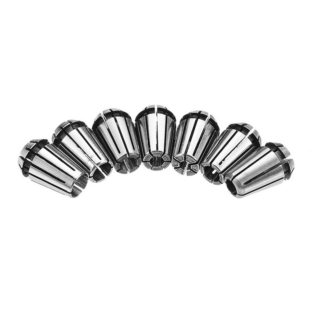 7Pcs ER11 1-7mm Spring Collets with ER11A 5mm Motor Shaft Holder Extension Rod