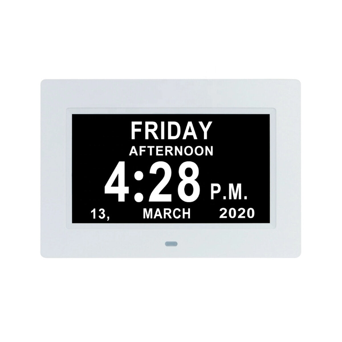 7Inch LED Digital Photo Frame Large Font Clock Automatically Adjusts Brightness