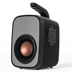 Portable Bluetooth 5.0 Speaker LED Clock Display Mirror Hi-Fi Super Bass FM Raido High Powerful Boombox Hi-Fi Sound Loudspeaker