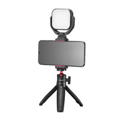360 Degree Rotatable Mini Dimmable LED Video Light Fill Light 3200K-6500K Lamp for DSLR Camera Mobile Live Broadcast Selfie Video Shooting Light