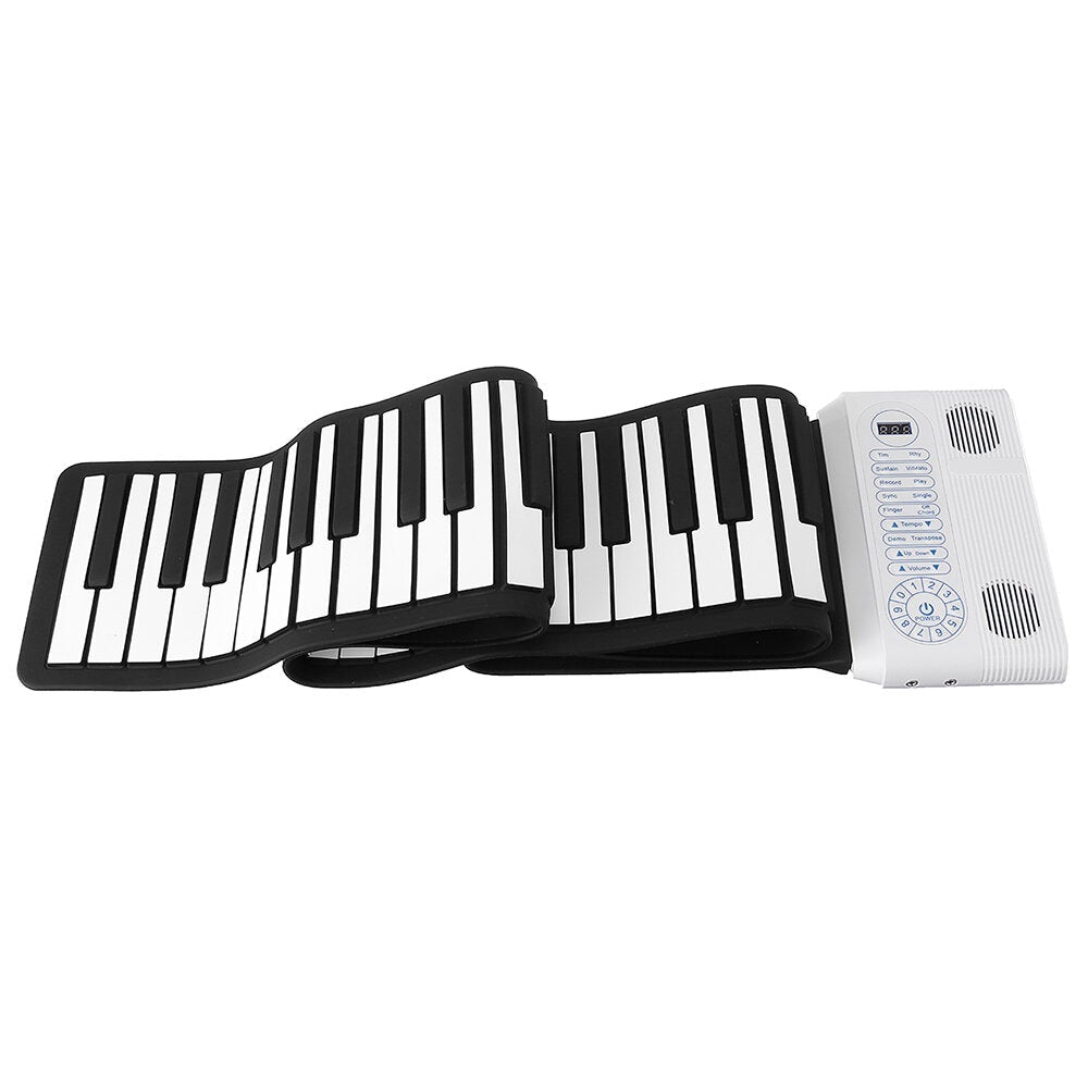 88 Keys Professional Hand Roll Up Keyboard Piano Built in Dual Speakers