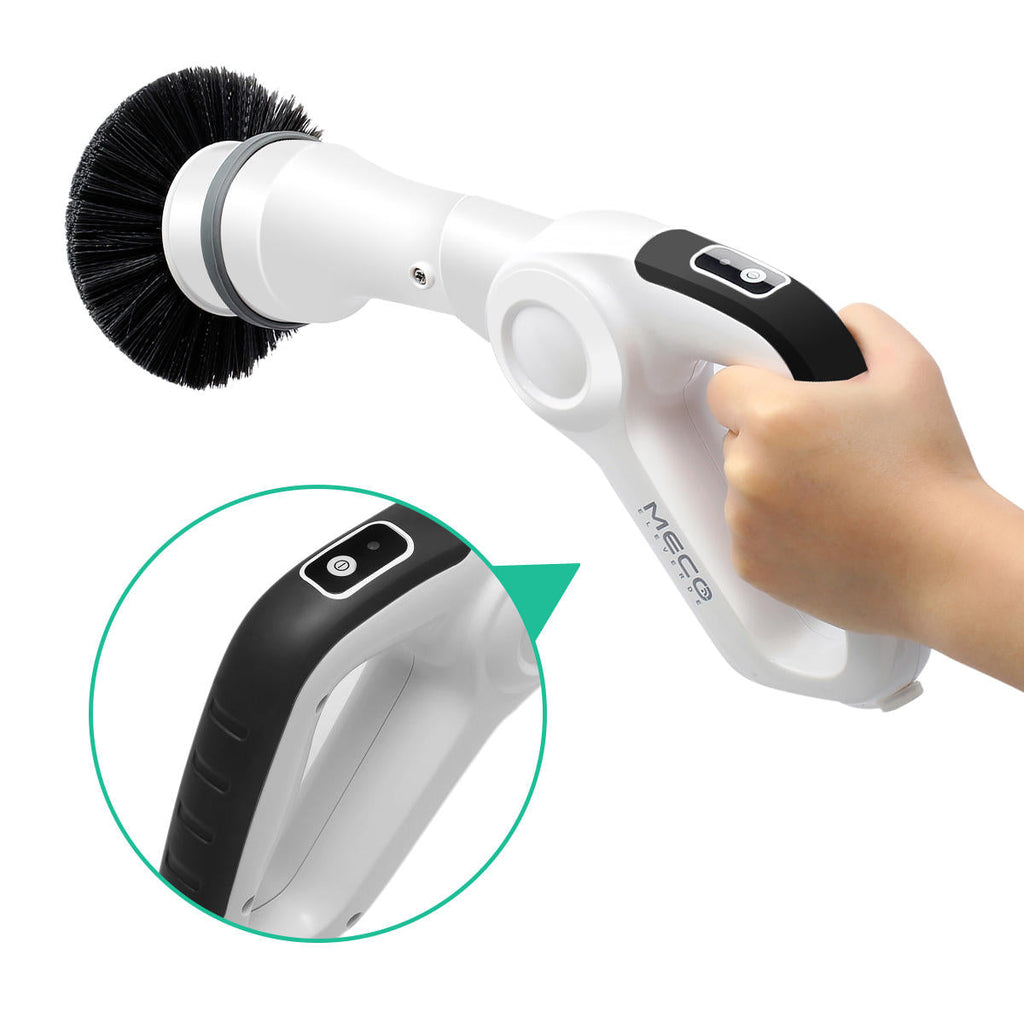 Handheld Electric Cordless Spin Tub Tile Scrubber Cleaner with 3 Replaceable Brush Heads