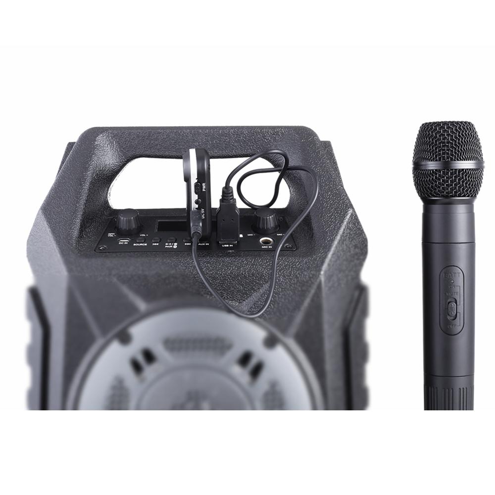 Portable USB Charging UHF Wireless Microphone with Receiving Box