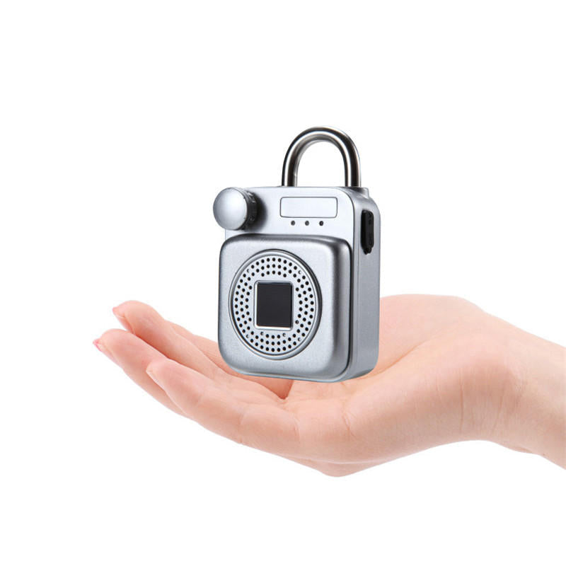 Mini Backpack Shape Bluetooth Speaker Smart Lock USB Charging APP/Fingerprint Unlock Padlock
