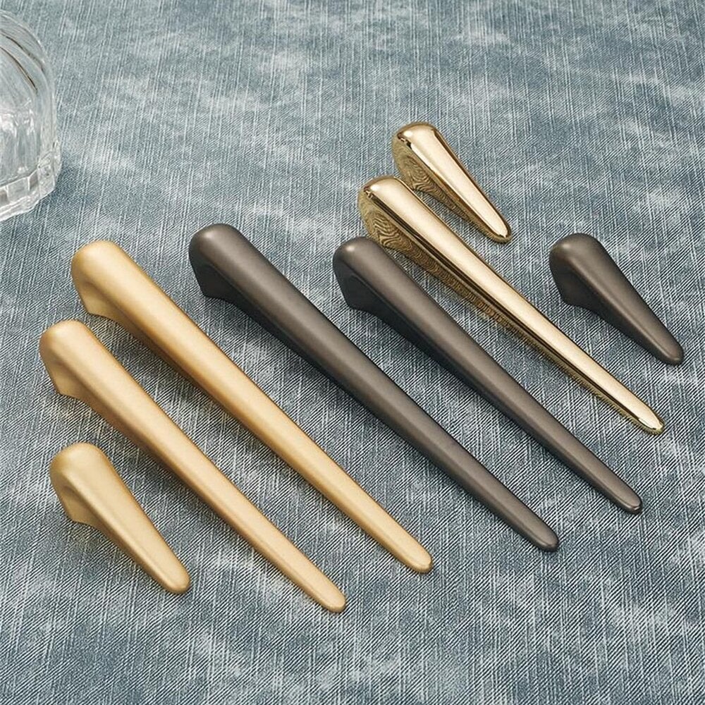 2pcs Modern Concise Style Cabinet Handle Knobs Door Pulls with Screw for Drawers Wardrobes Cupboard Shoe Cabinets
