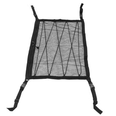 Double-Deck Foldable Car Roof Ceiling Cargo Net Mesh Storage Bag Pockets Pouch Universal 78x53cm For SUV Van