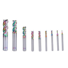 1mm-12mm Tungsten Steel Milling Cutter 3 Flute U Shape End Mill for Aluminum Copper
