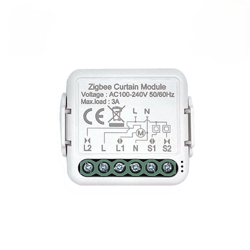 Smart Curtain On-off Module APP Remote Control Timing Switch Compatible with Amazon Alexa /Google Home