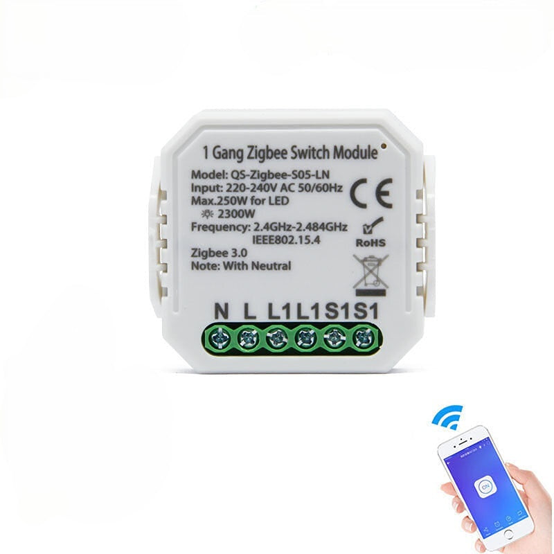 Smart Solution On-off Switch Smart Home Modification Module Work with Alexa Google,220-240V
