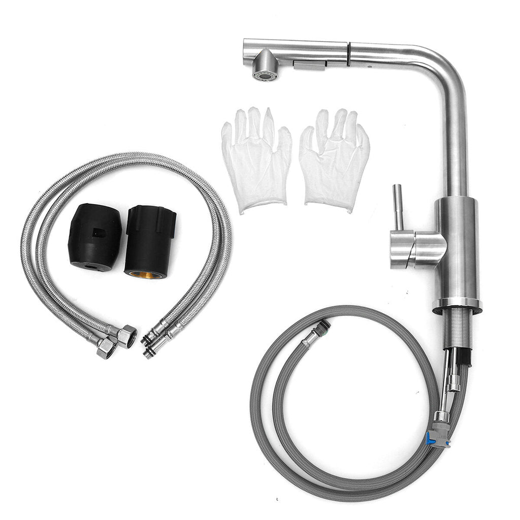 Kitchen Faucet Mixer Tap With Pull-out Shower Single Lever