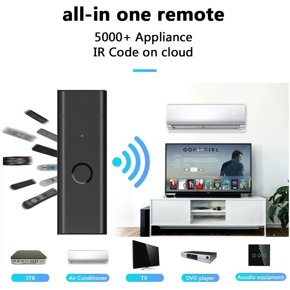 WiFi Remote Control for Air Conditioner TV Smart Home Infrared Remote Controller with Alexa Google Home
