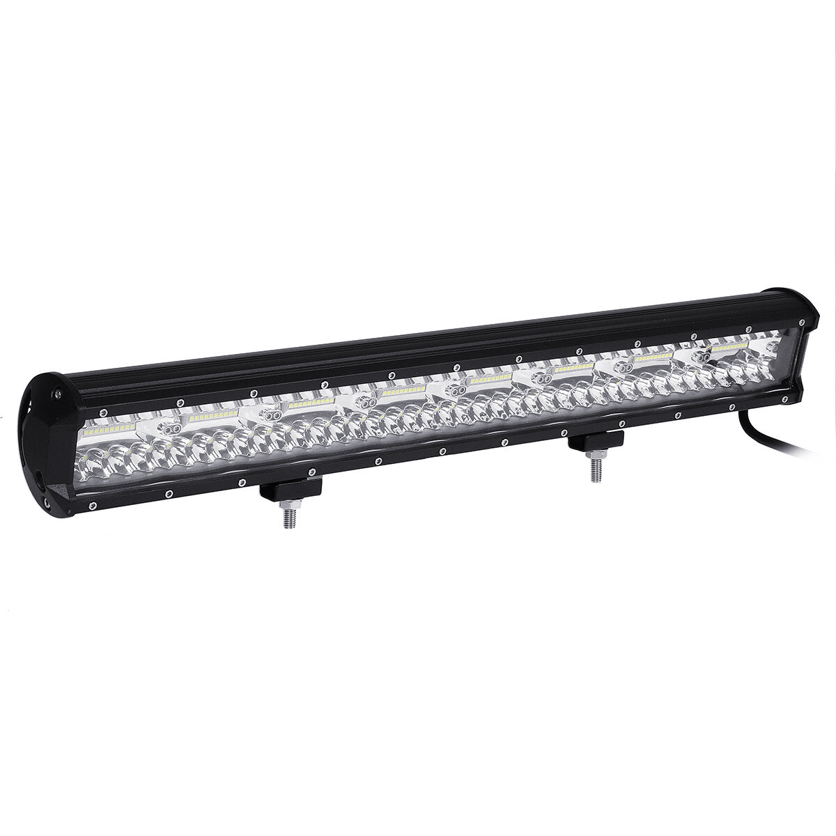 10-30V 23inch Tri-row LED Work Light Bar Combo + Bumper License Plate Mount With Wire Bracket