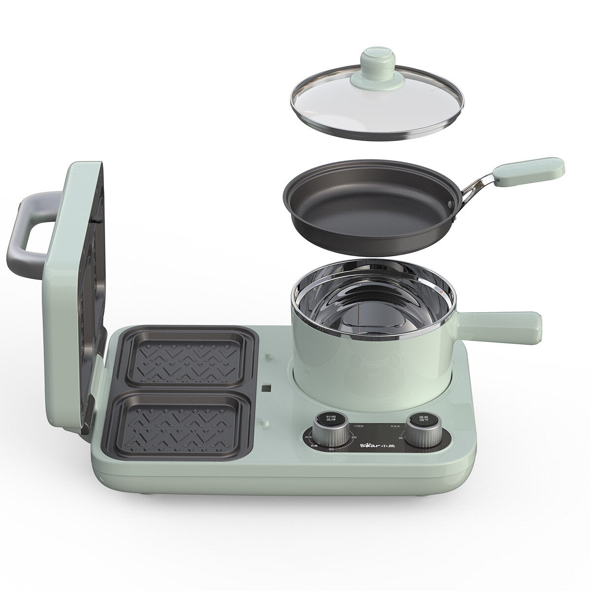 Multifunctional Breakfast Machine Toast Decoction Partition Operation for Kitchen