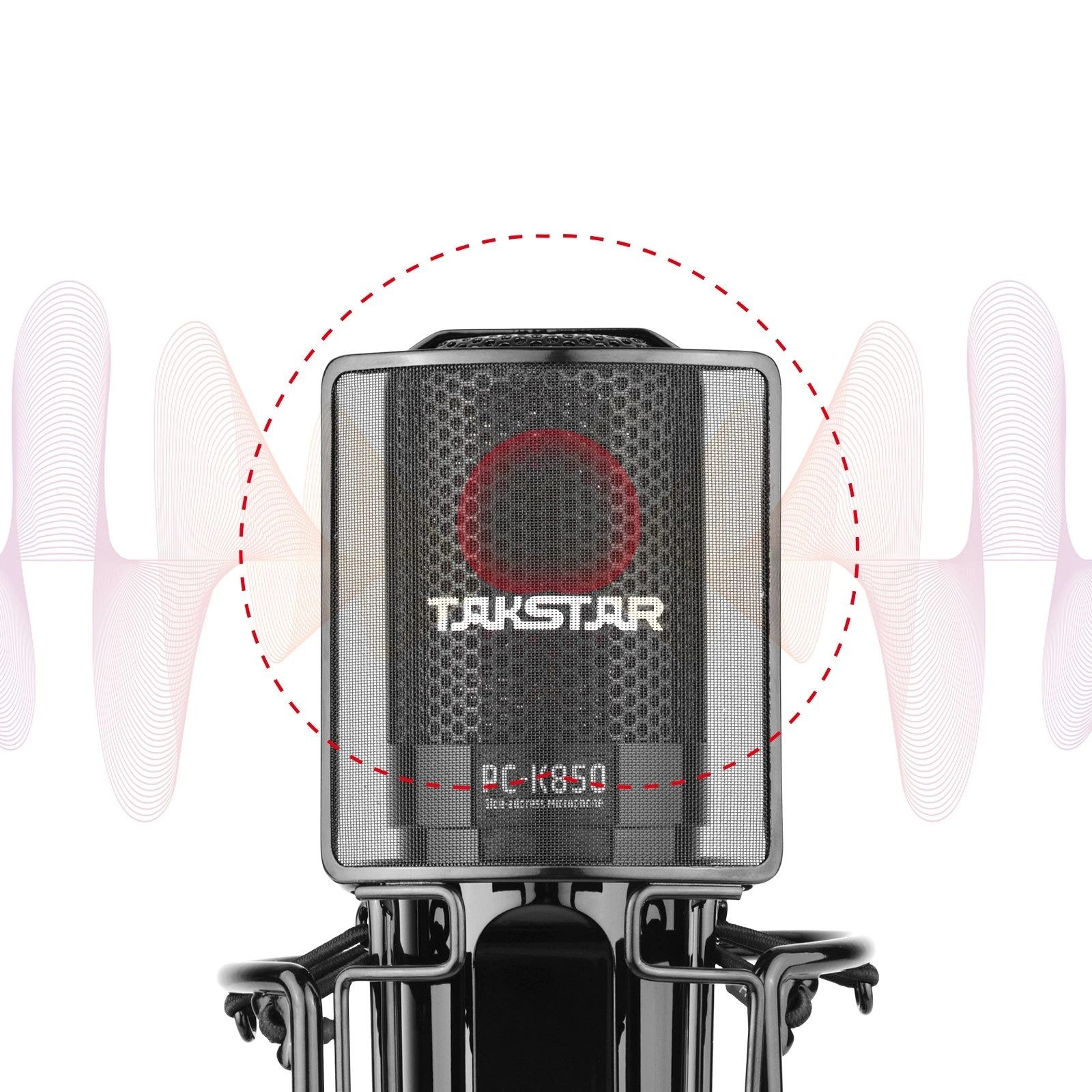 Side-Address Recording Microphone Cardioid Pickup Pattern Wired Condenser Mic