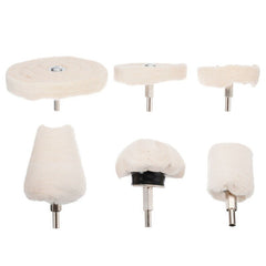 6pcs Buffing Pad Polishing Mop Wheel Pads Kit For Drill Buffer Polish Wheels