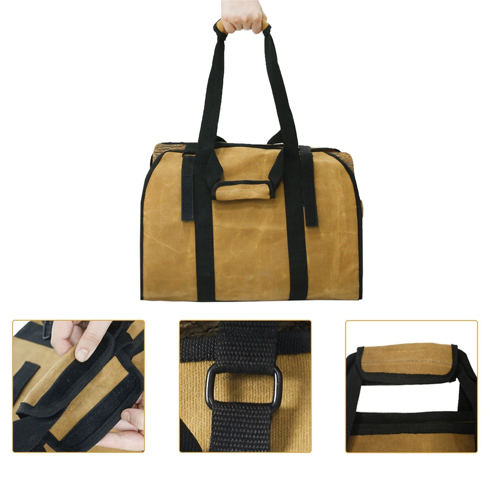 Firewood Log Carrier Large Firewood Bag