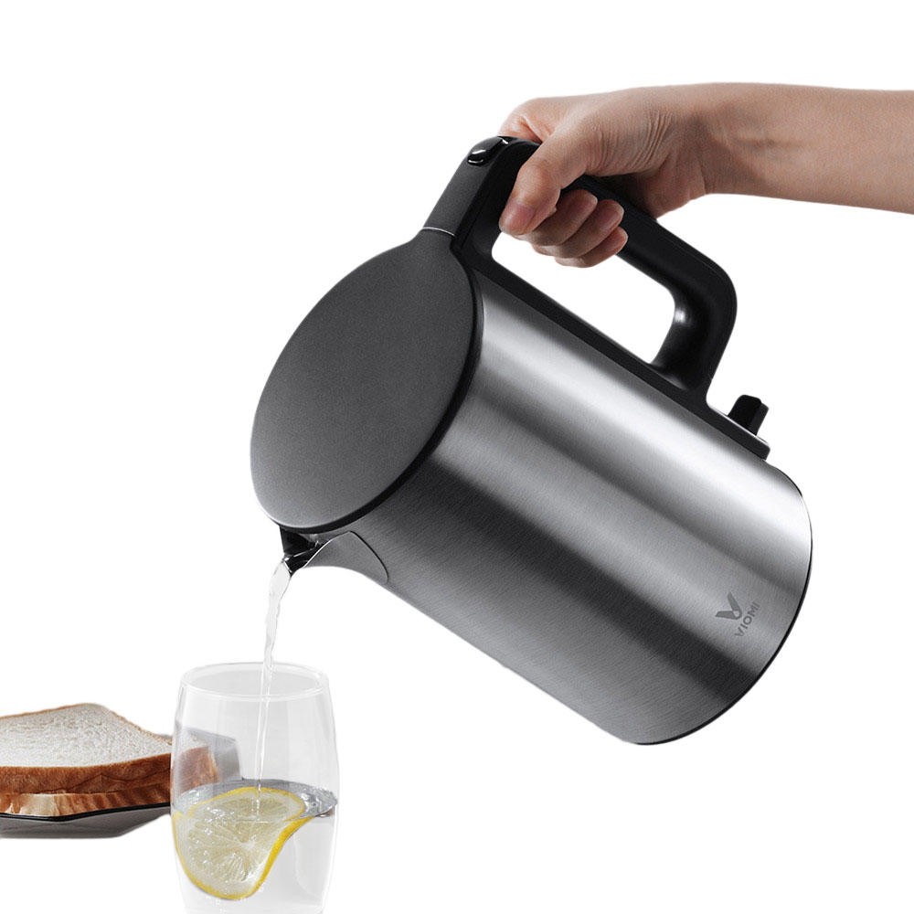1.5L 1800W Electric Kettle Thermostat Anti-scalding Home 304 Stainless Steel Water Kettle