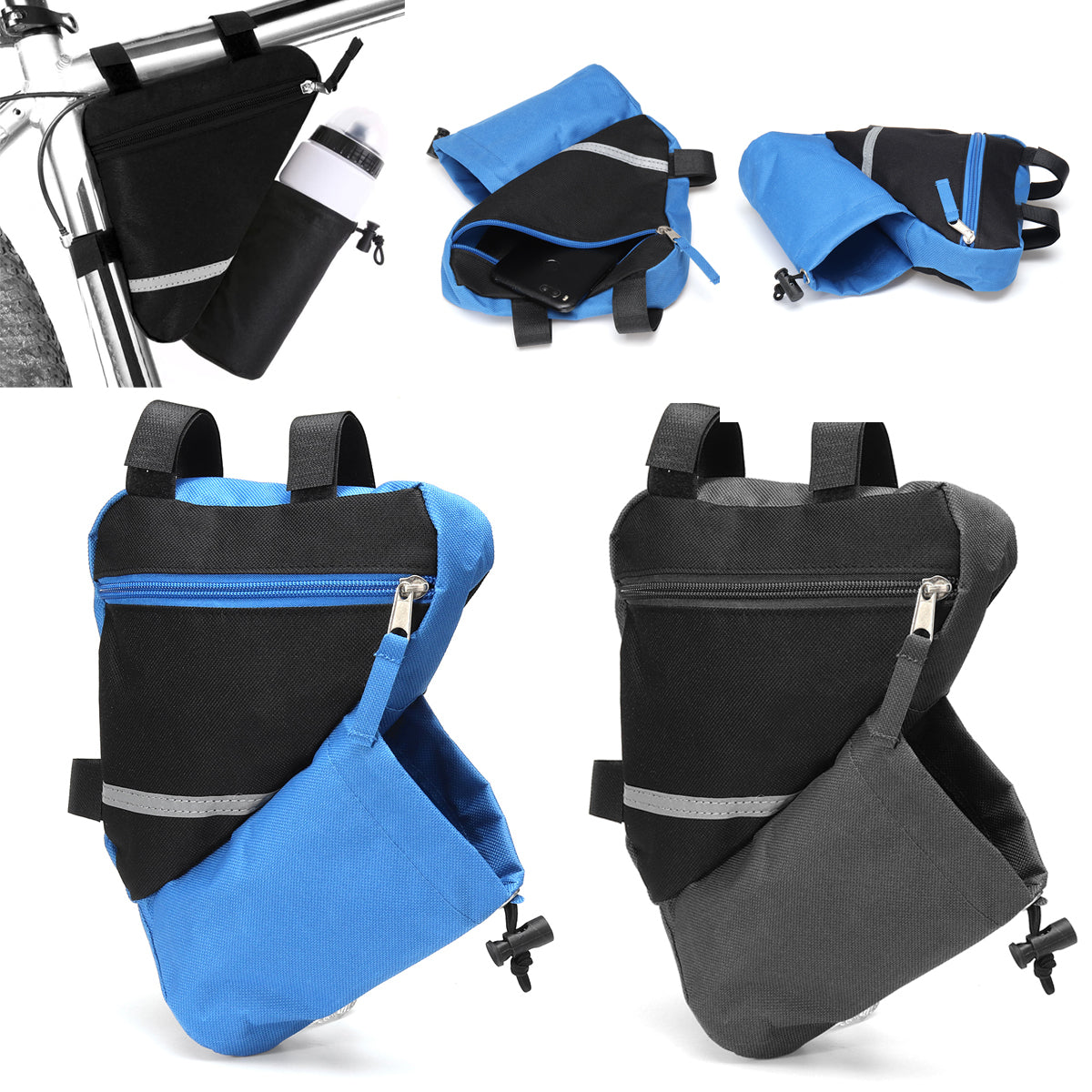 Bicycle Bag Rainproof Frame Bag Triangle Water Bottle Holder
