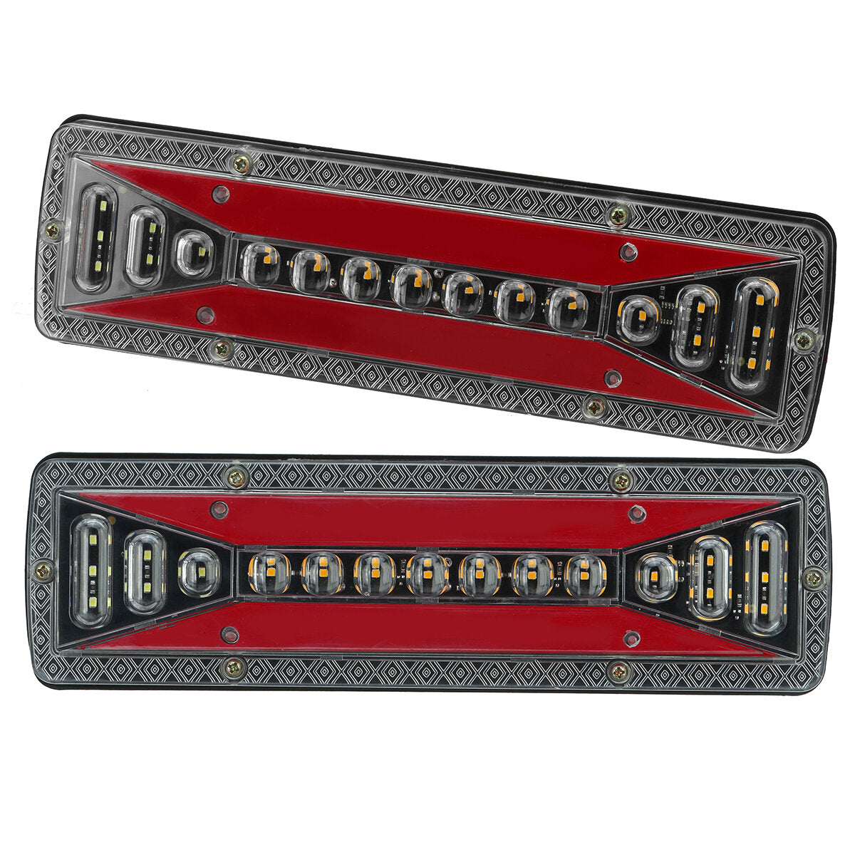 2x 12V 37LED Flowing Rear Tail Light Turn Signal Brake Reverse Lamp