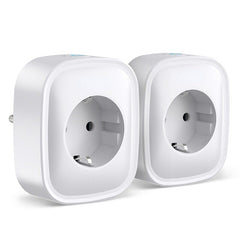 Smart plug WiFi 2pcs Socket Power Monitor Timing Function Tuya APP Remote Control Voice Control Works With Alexa And Google Home EU Plug photosiss