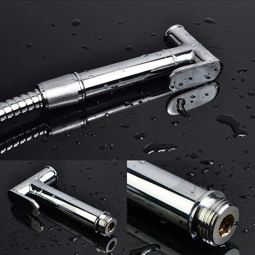 Brass Shataf Douche Kit Portable Toilet Bidet Handheld Chrome Sprayer Shower Head