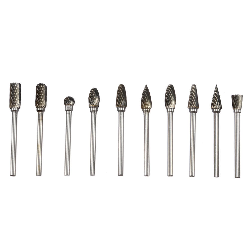 10pcs 6mm Tungsten Steel Grinding Burrs Rotary File