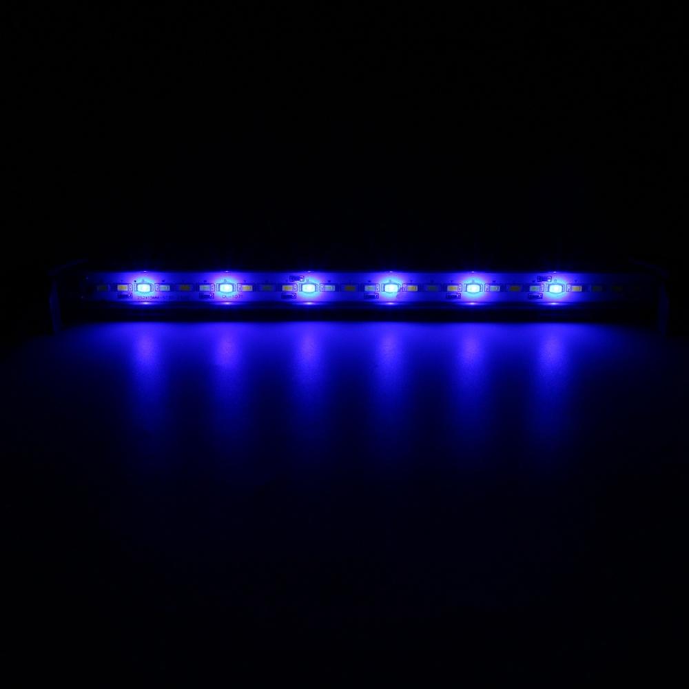 30cm 27 LED Fish Tank Aquarium Light White Blue Lamp Clip on Waterproof Bar AC110-240V