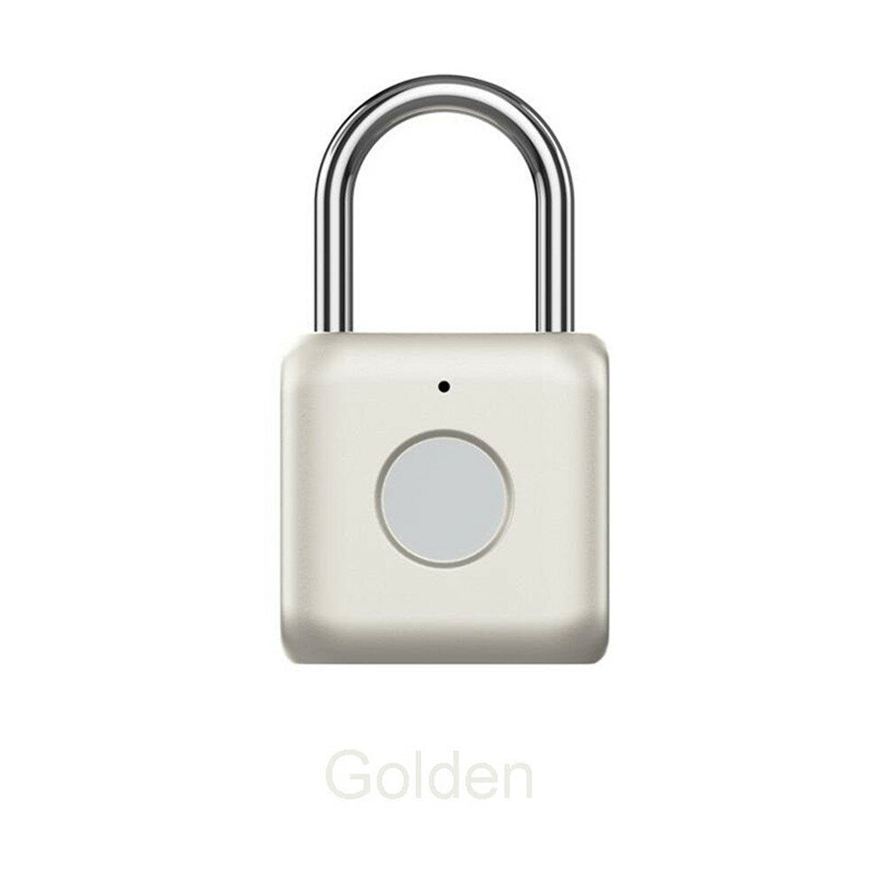 USB Rechargeable Smart Fingerprint Padlock Door Lock Waterproof Keyless Anti Theft Travel Luggage Drawer Safety Lock from
