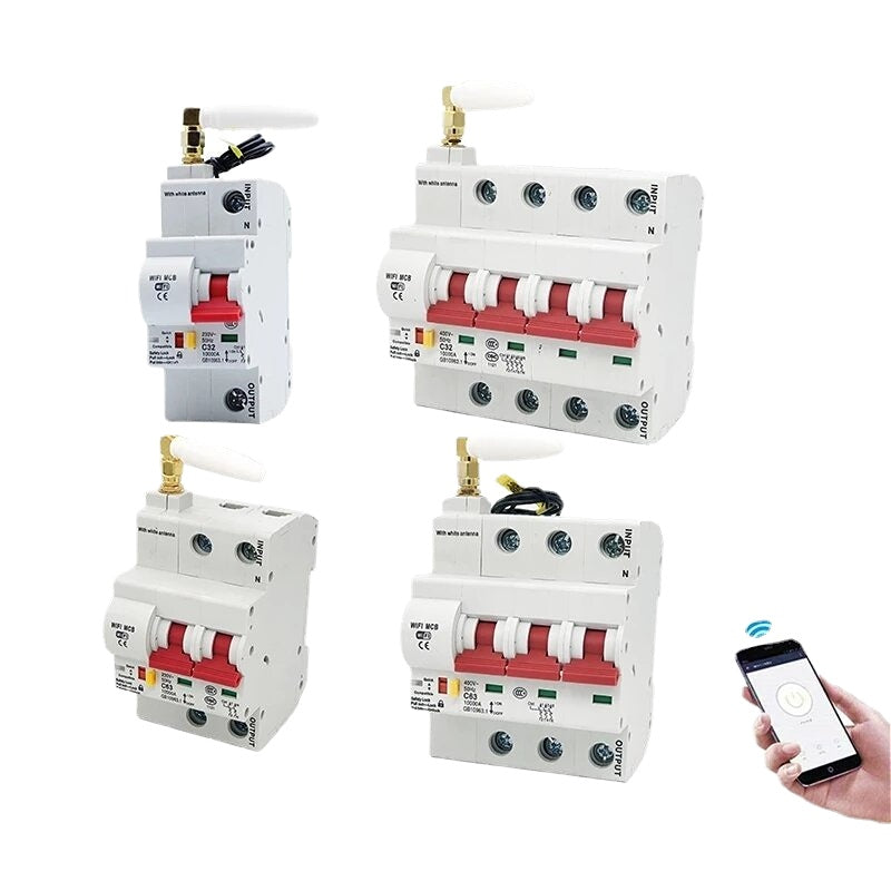 WiFi Smart Circuit 25A Breaker Automatic Switch Overload Short Circuit Protection Work With Alexa and Google home