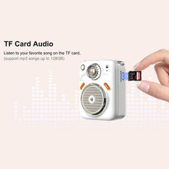 Retro Mini Bluetooth Speaker Audio FM Radio TF Card Girlfriend Birthday Gift Portable Outdoor Waterproof Speaker