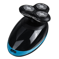 USB 3 Head Electric Bald Head Shaver Razor Rechargeable Washable Wet And Dry Hair Trimmer