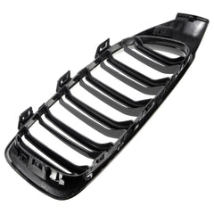 Pair Front Kidney Sport Grills Grille Glossy Black Double Line For BMW F32/F33/F36 4-Series