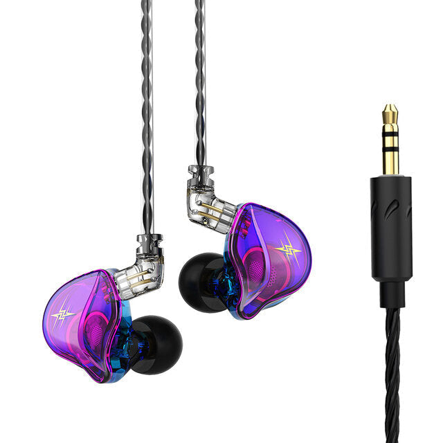 In-Ear Earphones 1D Hi-Fi Bass Earbuds Deep Bass Stereo Monitor Headphones Sport Noise Cancelling Headset With Mic
