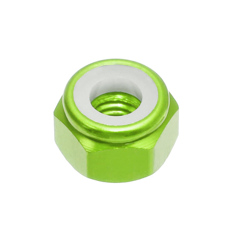 M4AN1 10Pcs M4 Self-locking Nylon Nut Aluminum Alloy Multi-color