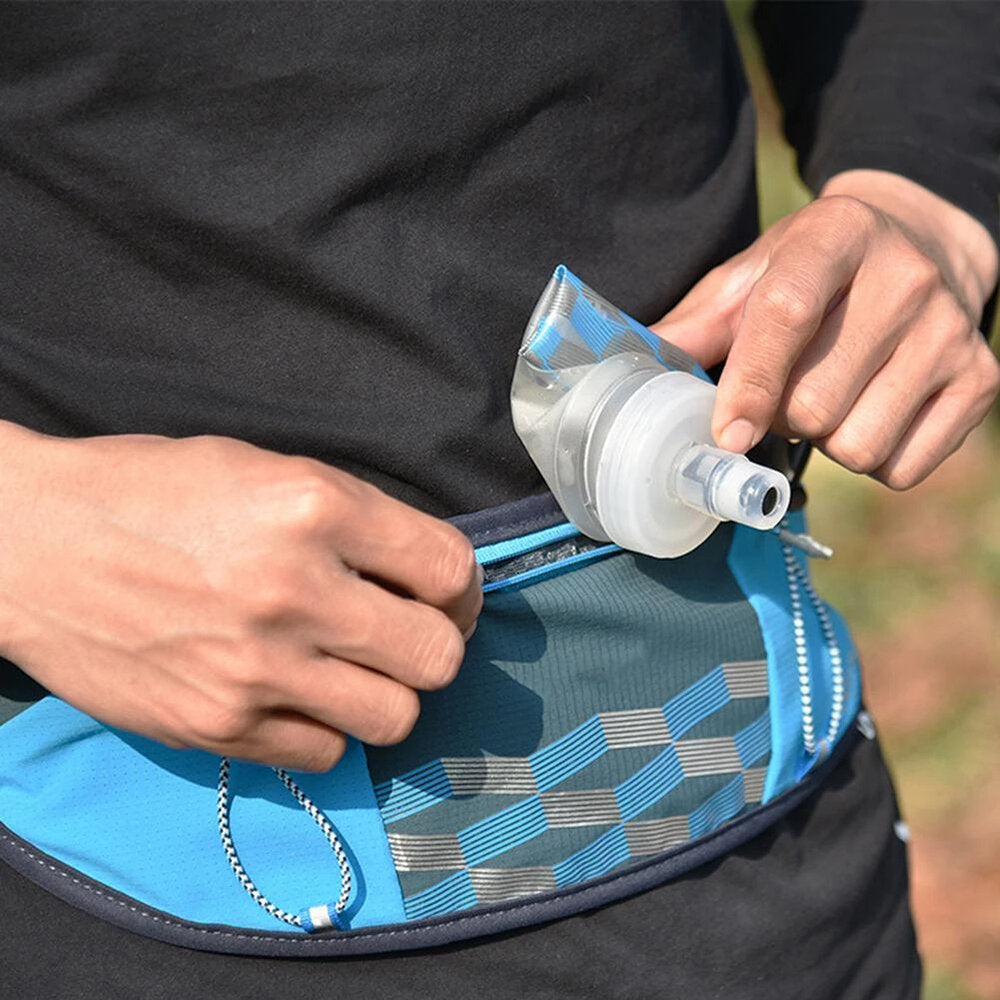 300ML Outdoor Sport Water Bag TPU Soft Food-grade Lightweight Collapsible Water Bottle For Hiking Cycling Running