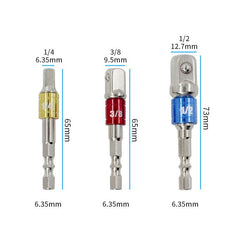 8PCS 1/4 Inch 105 Degree Right Angle Drill Bit + Extension Bar Hex Shank Screwdriver Bit Holder+Impact Socket Square Nut Driver Bit+Flexible Bit
