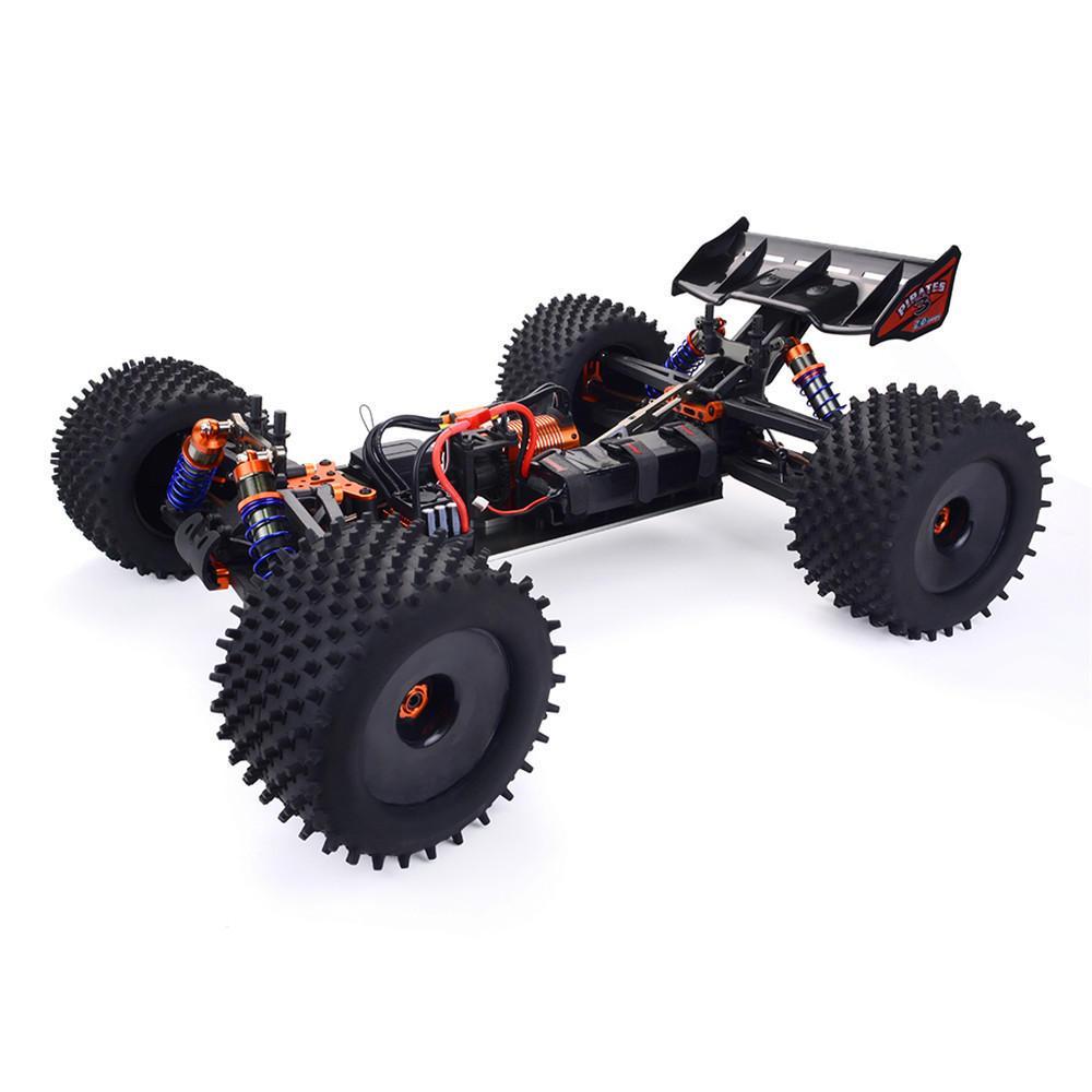 2.4G 4WD 80km/h 120A ESC Brushless RC Car Full Scale Electric Truggy RTR Model