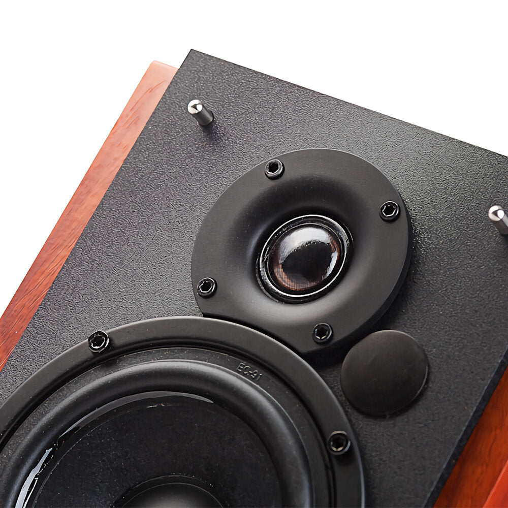 Bluetooth Bookshelf Speakers 66W AUX Input Class D Amplifier Universal 100V-240V Fitment Surround Stereo Sound